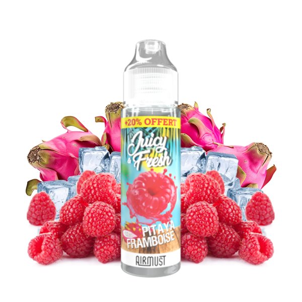 Pitaya Framboise 0mg 60ml - Juicy & Fresh by Airmust