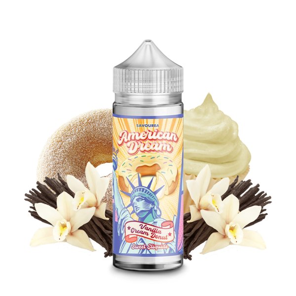 Vanilla Cream Donut 0mg 100ml - American Dream by Savourea