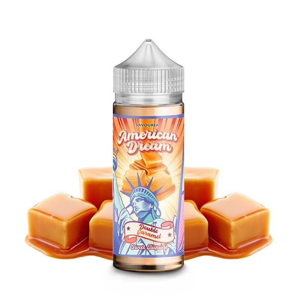 Double Caramel 0mg 100ml - American Dream by Savourea