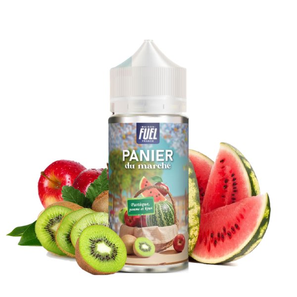 Pastèque Pomme et Kiwi 0mg 100ml - Panier Du Marché by Maison Fuel