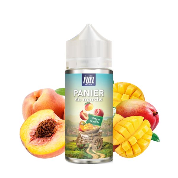 Mangue et Pêche 0mg 100ml - Panier Du Marché by Maison Fuel