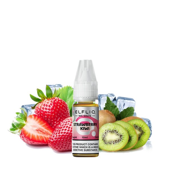 Strawberry Kiwi Nic Salt 10ml - Elfliq by Elfbar