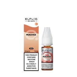 Peach Ice Nic Salt 10ml - Elfliq by Elf Bar