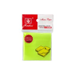 Bloc de 100 feuilles repositionnables - 7,6x7,6 cm - coloris assortis néon