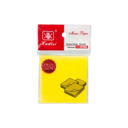 Bloc de 100 feuilles repositionnables - 7,6x7,6 cm - coloris assortis néon