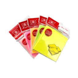 Block of 100 repositionable sheets - 7,6x7,6 cm - assorted neon colors