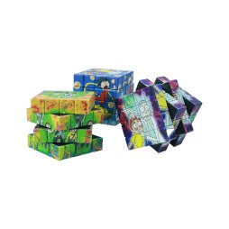 Cartoon Rubik's Cube Zinc Grinder 4 Levels