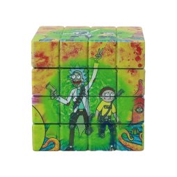 Cartoon Rubik's Cube Zinc Grinder 4 Levels