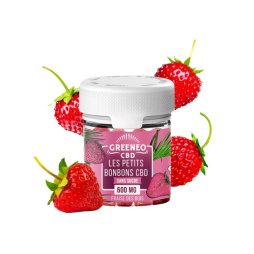 Les Petits Bonbons CBD Sans Sucre Fraise des Bois 600mg - Greeneo