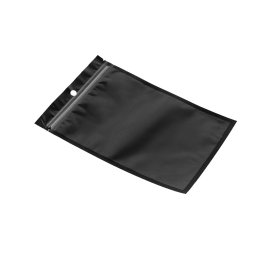 Black self-closing pouch 10x15cm (100pcs)