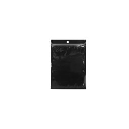 Black self-closing pouch 10x15cm (100pcs)