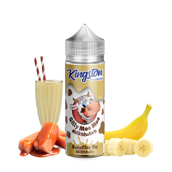 Banofee Pie 0mg 100ml - Silly Moo Moo by Kingston