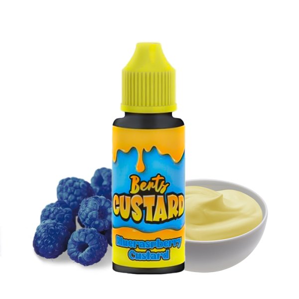 [Destockage] Blue Raspberry Custard 0mg 100ml - Berts Custard by Kingston