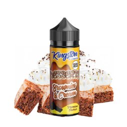 Brownie & Cream 0mg 100ml - Desserts by Kingston