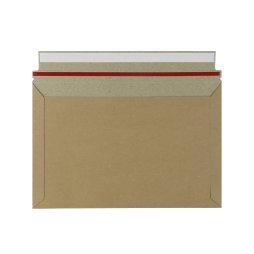 Pochette carton micro-cannelé brune à fermeture adhésive (10pcs)