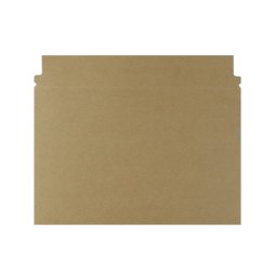 Pochette carton micro-cannelé brune à fermeture adhésive (10pcs)