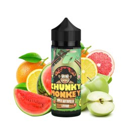 Apple Watermelon & Citrus 0mg 100ml - Chunky Monkey by Kingston