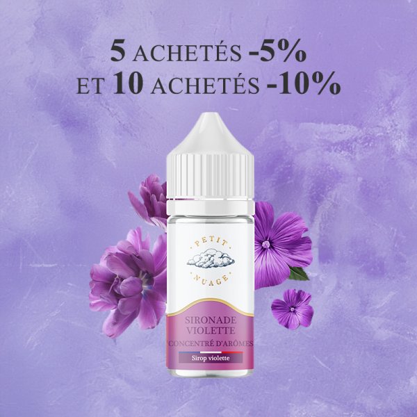 Concentré Sironade Violette 30ml - Petit Nuage