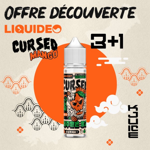 3+1 Offre Découverte Cursed Mango - K-Juice by Liquideo
