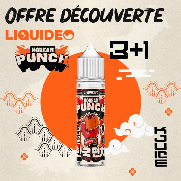 3+1 Offre Découverte Korean Punch - K-Juice by Liquideo