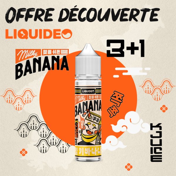 3+1 Offre Découverte Milky Banana - K-Juice by Liquideo
