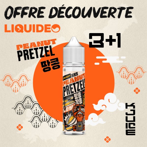 3+1 Offre Découverte Peanut Pretzel - K-Juice by Liquideo