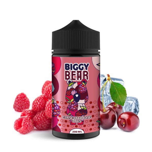 Cerise Framboise Frais 0mg 200ml - Biggy Bear Bear