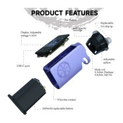 Kit Pod Minikin Aluminium Space Edition - Asmodus