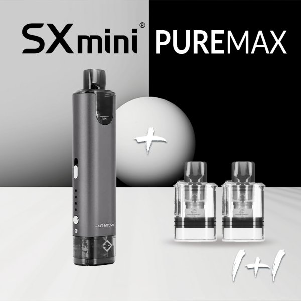 Offer 1 Pack Pod PureMax + 1 Cartouche Pro PureMax 0.6ohm - SXmini