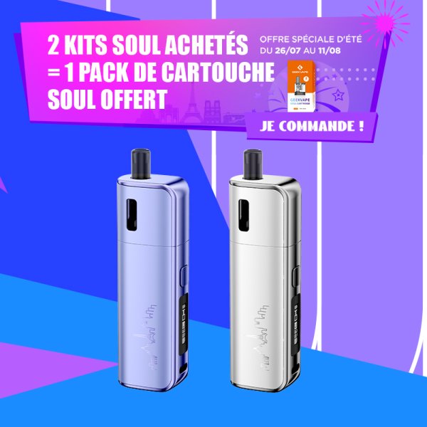 Discovery Offer 2 Pack Soul + 1 Pack Cartridges 0.6ohm - Geekvape