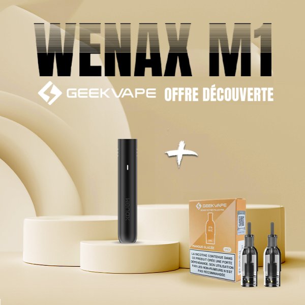 Discovery Offer 1 Wenax M1 Battery + 1 Pack Pre-filled Cartridges - Geekvape