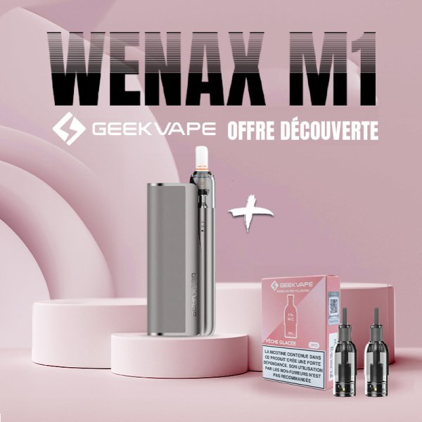 Discovery Offer 1 Wenax M Starter + 1 Pack Pre-filled Cartridges - Geekvape