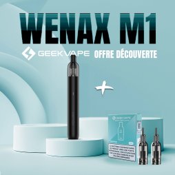 Offre Découverte 1 Wenax M1 + 1 Pack Cartouches Pré-remplies - Geekvape