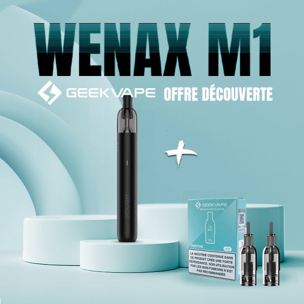 Discovery Offer 1 Wenax M1 + 1 Pack Pre-filled Cartridges - Geekvape