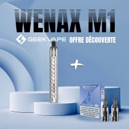 Offre Découverte 1 Wenax M1 New Color + 1 Pack Cartouches Pré-remplies - Geekvape