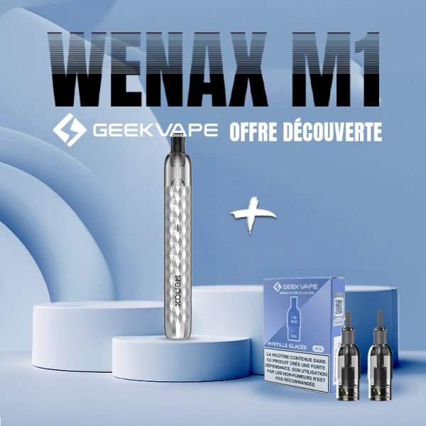 Discovery Offer 1 Wenax M1 New Color + 1 Pack Pre-filled Cartridges - Geekvape