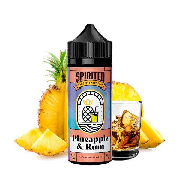 Pineapple and Rum 0mg 100ml - Spirited