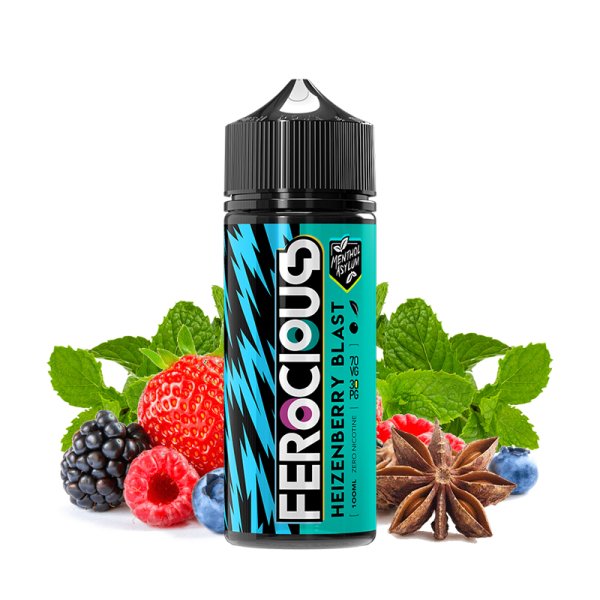 Heizenberry Blast 0mg 100ml - Menthol Asylum by Ferocious Flavours