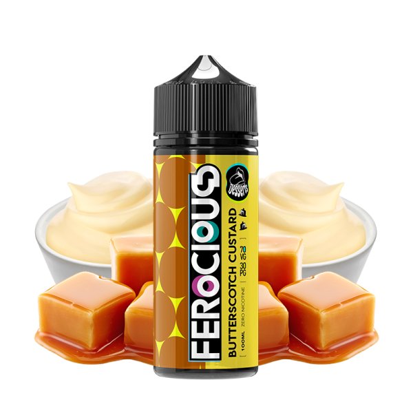 Butter Scotch Custard 0mg 100ml - Desserts by Ferocious Flavours