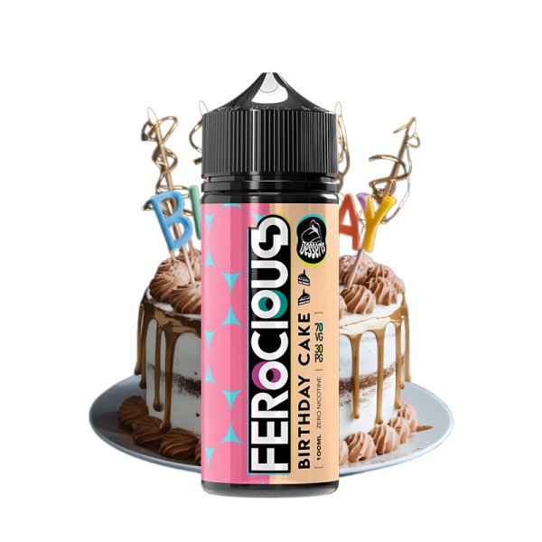 Birthday Cake 0mg 100ml - Desserts by Ferocious Flavours