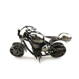 [FID] Statue Moto Sport en Métal Steampunk