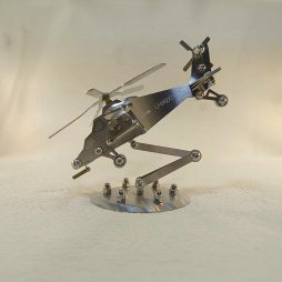 [FID] Metal Helicopter Statue