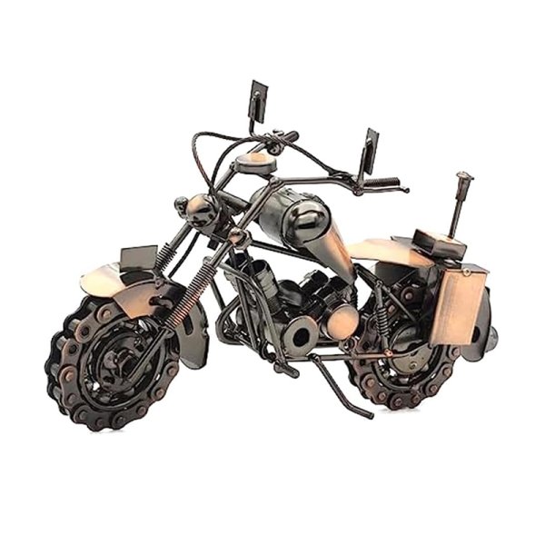 [FID] Steampunk Metal Motorcycle Statue C