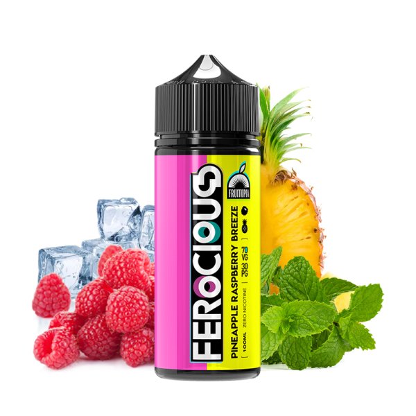 Pineapple Raspberry Breeze 0mg 100ml - ⁠Fruitopia by Ferocious Flavours