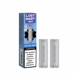 Cartridge Prefilled Blue Razz Cherry 20mg (2pcs) - 4in1 Lost Mary by Elfbar