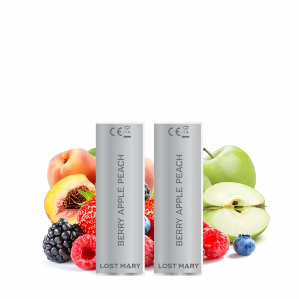 Cartouche Pré-Remplie Berry Apple Peach 20mg (2pcs) - 4in1 Lost Mary by Elfbar