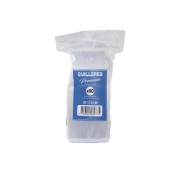 Lot de Cuillères en Plastique Jetable (50pcs)