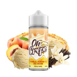 Vanilla Peaches & Ice Cream 0mg 100ml - Oh Crepe by VapeIQ