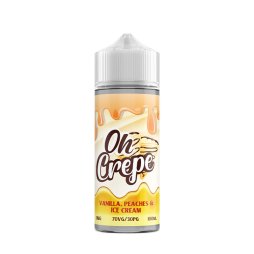 Vanilla Peaches & Ice Cream 0mg 100ml - Oh Crepe by VapeIQ