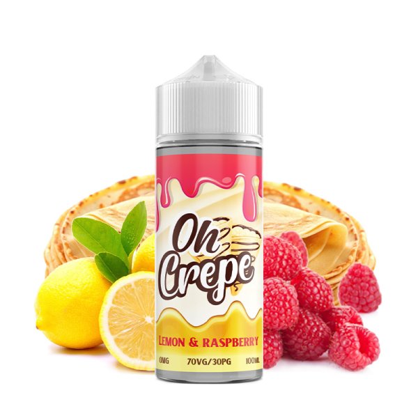 Lemon & Raspberry 0mg 100ml - Oh Crepe by VapeIQ